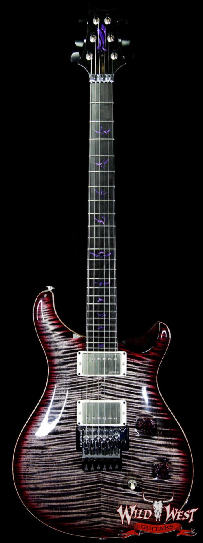 PRS PS4605 Private Stock “Vampire Floyd” Flame Custom 24 Ebony Fretboard Charcoal Purple Smoke Burst - Image 1