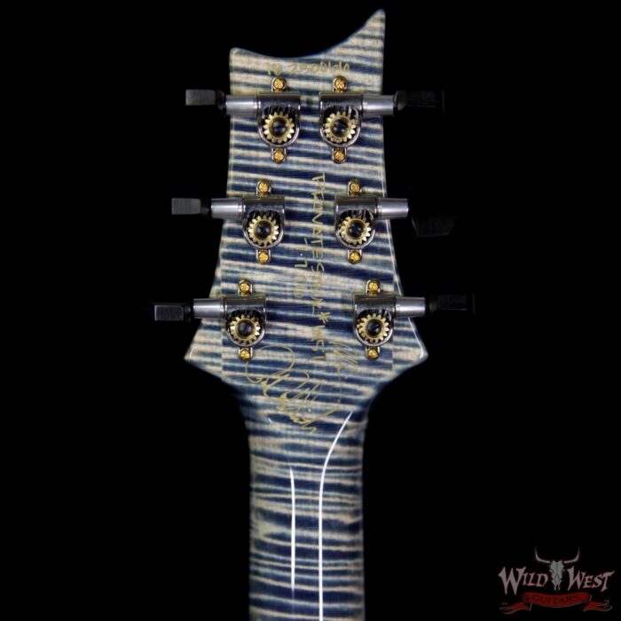 PRS Private Stock PS6151 Flame Custom 24 Stained Flame Maple Neck and Fretboard Triple Faded Indigo - Image 10