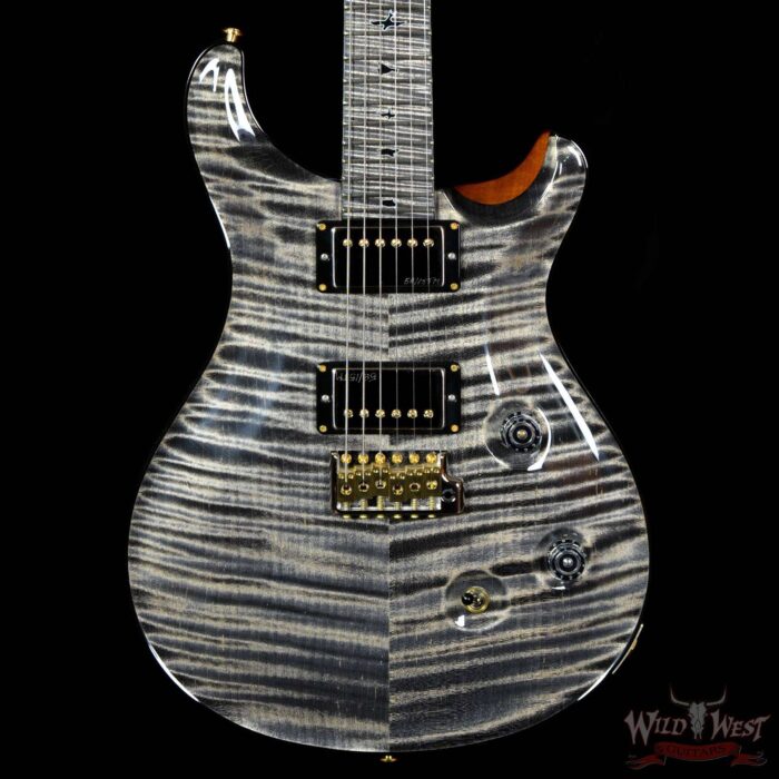 PRS Private Stock 6153 Custom 24 Flame Maple Top Neck & Fretboard Charcoal - Image 3