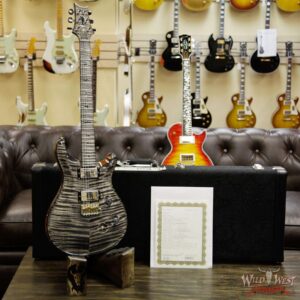 PRS Private Stock 6153 Custom 24 Flame Maple Top Neck & Fretboard Charcoal - Image 15