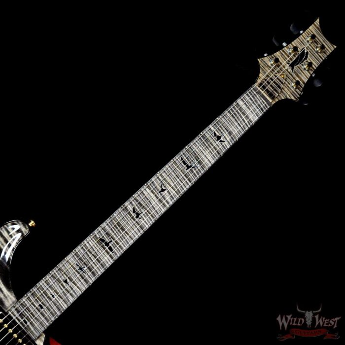 PRS Private Stock 6153 Custom 24 Flame Maple Top Neck & Fretboard Charcoal - Image 11