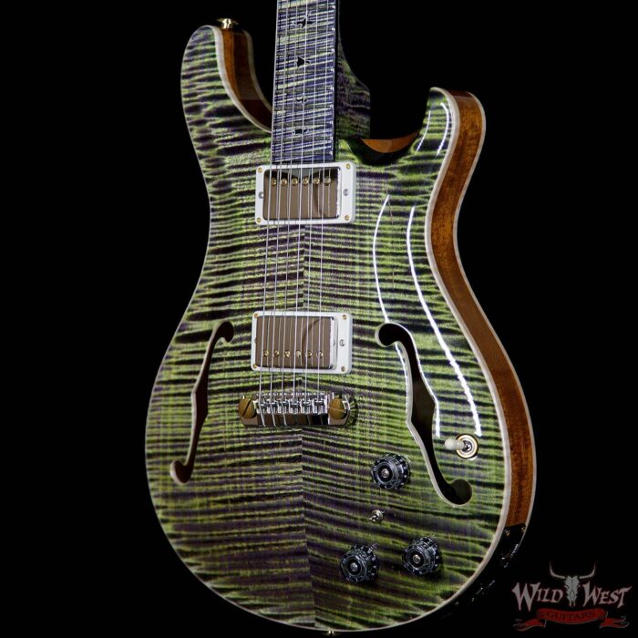 PRS Private Stock PS6701 Hollowbody II Piezo HBII Flame Maple Top Back Neck & Fretboard Joker Purple - Image 2