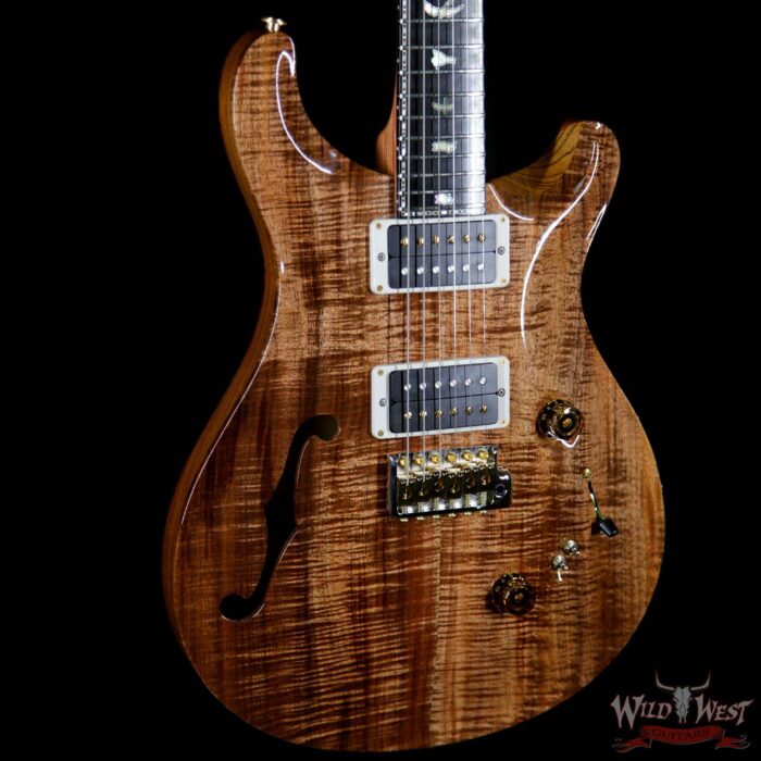 PRS Private Stock 7043 Custom 24-08 Semi-Hollow Tasmanian Blackwood Top Tulip Neck Ebony Fretboard Natural - Image 4