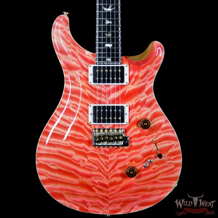 PRS Private Stock 7047 Custom 24/08 Quilt Top Swamp Ash Middle Sapele Back Tulip Neck Salmon Finish - Image 3