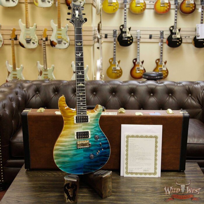 PRS Private Stock 7048 Custom 24/08 Quilt Top Swamp Ash Sapele Back Tulip Neck Beach Cross Fade - Image 13