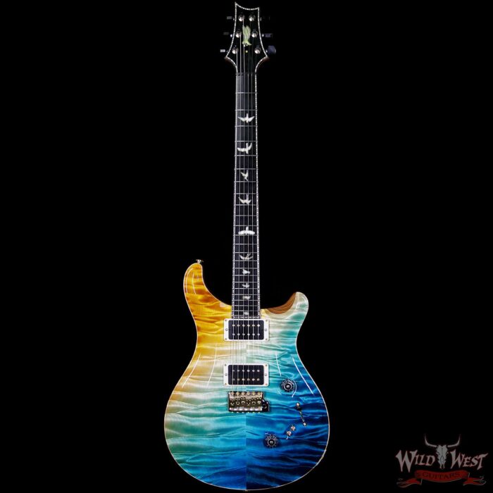 PRS Private Stock 7048 Custom 24/08 Quilt Top Swamp Ash Sapele Back Tulip Neck Beach Cross Fade - Image 5