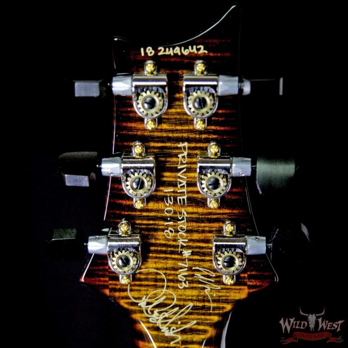PRS Private Stock 7163 McCarty 594 Trem Spalted Maple Top Flame Neck Cocobolo Fretboard Natural - Image 10