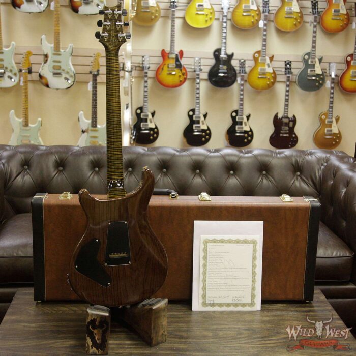 PRS Private Stock #7169 Custom 24 Piezo Semi-Hollow Brazilian Rosewood Top & Board Flame Maple Neck Natural - Image 13