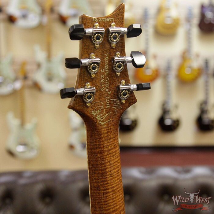 PRS Private Stock #7240 Limited Edition Hollowbody II McCarty 594 Flame Mahogany Neck Aqua Violet Smoked Burst - Image 11