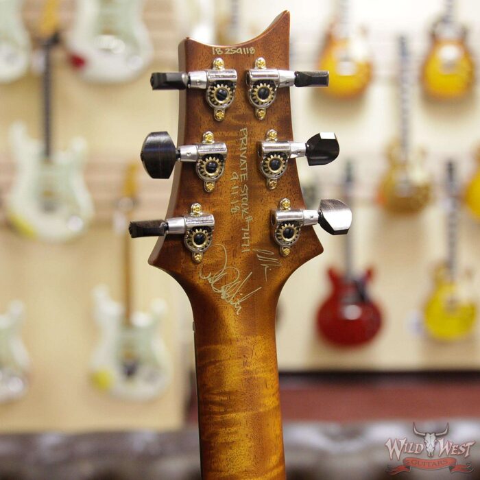 PRS Private Stock #7471 McCarty 594 Trem Semi-Hollow Cedar Top African Blackwood Fingerboard Natural with Light Smoked Burst - Image 10