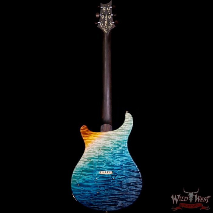 PRS Private Stock #7472 Custom 24-08 Quilt Top & Back Brazilian Rosewood Neck Beach Cross Fade - Image 5