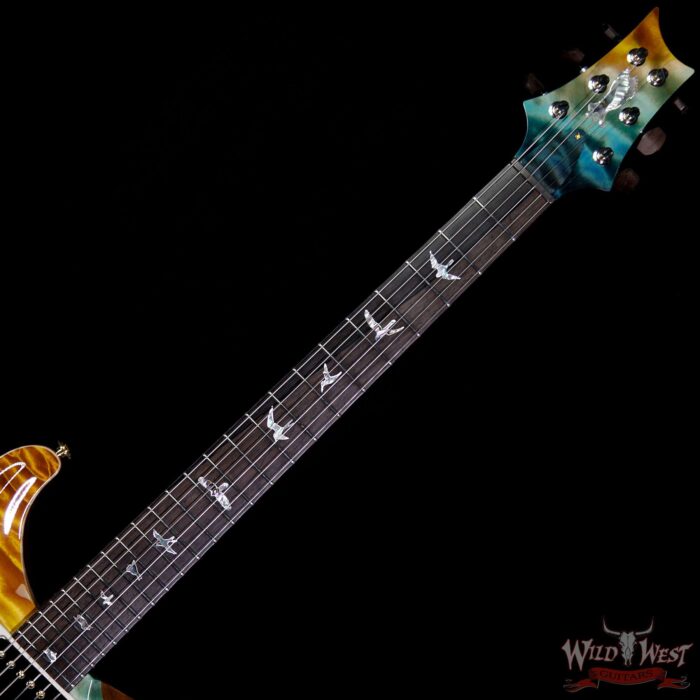 PRS Private Stock #7472 Custom 24-08 Quilt Top & Back Brazilian Rosewood Neck Beach Cross Fade - Image 8