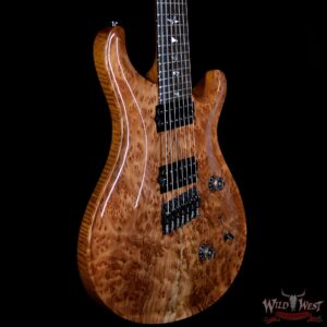 PRS Private Stock #7476 Custom 24 7-String Fanned Fret Redwood Burl Top Brazilian Rosewood Board Natural - Image 4