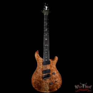 PRS Private Stock #7476 Custom 24 7-String Fanned Fret Redwood Burl Top Brazilian Rosewood Board Natural - Image 5