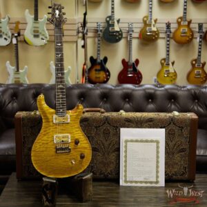 PRS Private Stock #7478 Violin II 1-Piece Quilt Maple Top Madrone Burl Back Ziricote Neck & Board Honey Gold - Image 12