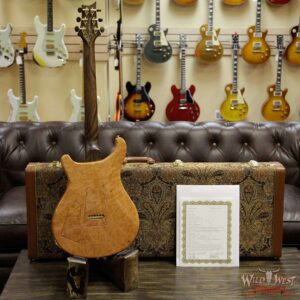 PRS Private Stock #7478 Violin II 1-Piece Quilt Maple Top Madrone Burl Back Ziricote Neck & Board Honey Gold - Image 14