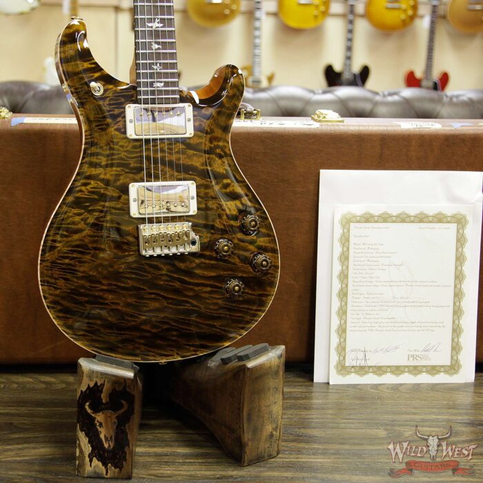 PRS Private Stock # 7480 McCarty 594 Trem 1-Piece Quilt Maple Top Brazilian Rosewood Board Tiger Eye - Image 12