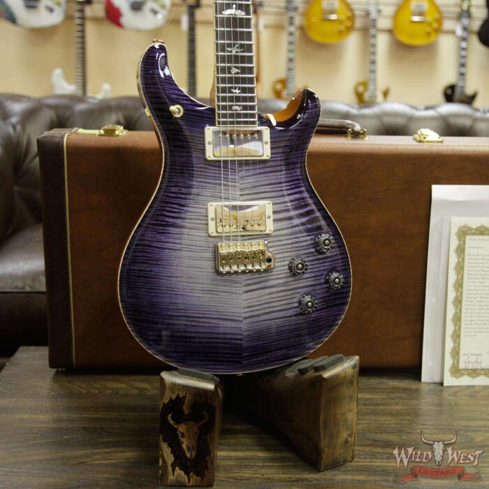 PRS Private Stock # 7826 McCarty 594 Trem Flame Top Brazilian Rosewood Board Purple Mist Glow - Image 12