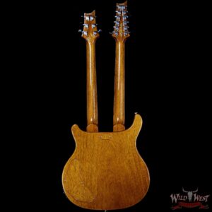 PRS Private Stock #7827 Doubleneck McCarty 594 Semi-Hollow Piezo Brazilian Rosewood Board Salmon - Image 5