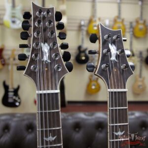 PRS Private Stock #7827 Doubleneck McCarty 594 Semi-Hollow Piezo Brazilian Rosewood Board Salmon - Image 7