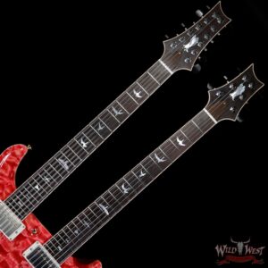PRS Private Stock #7827 Doubleneck McCarty 594 Semi-Hollow Piezo Brazilian Rosewood Board Salmon - Image 8