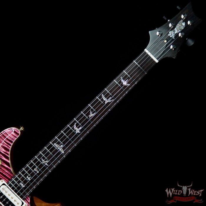 PRS Private Stock #8127 McCarty 594 Tremolo Flame Maple Neck African Blackwood Fingerboard Pomegranate - Image 8