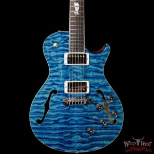 PRS Private Stock #8130 Hollowbody II Singlecut 594 Piezo Brazilian Rosewood Board Faded Turquoise - Image 3