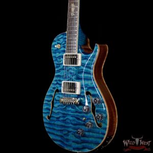 PRS Private Stock #8130 Hollowbody II Singlecut 594 Piezo Brazilian Rosewood Board Faded Turquoise - Image 2
