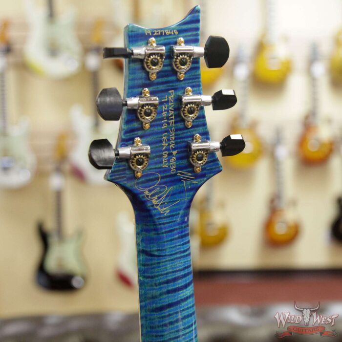 PRS Private Stock #8130 Hollowbody II Singlecut 594 Piezo Brazilian Rosewood Board Faded Turquoise - Image 9