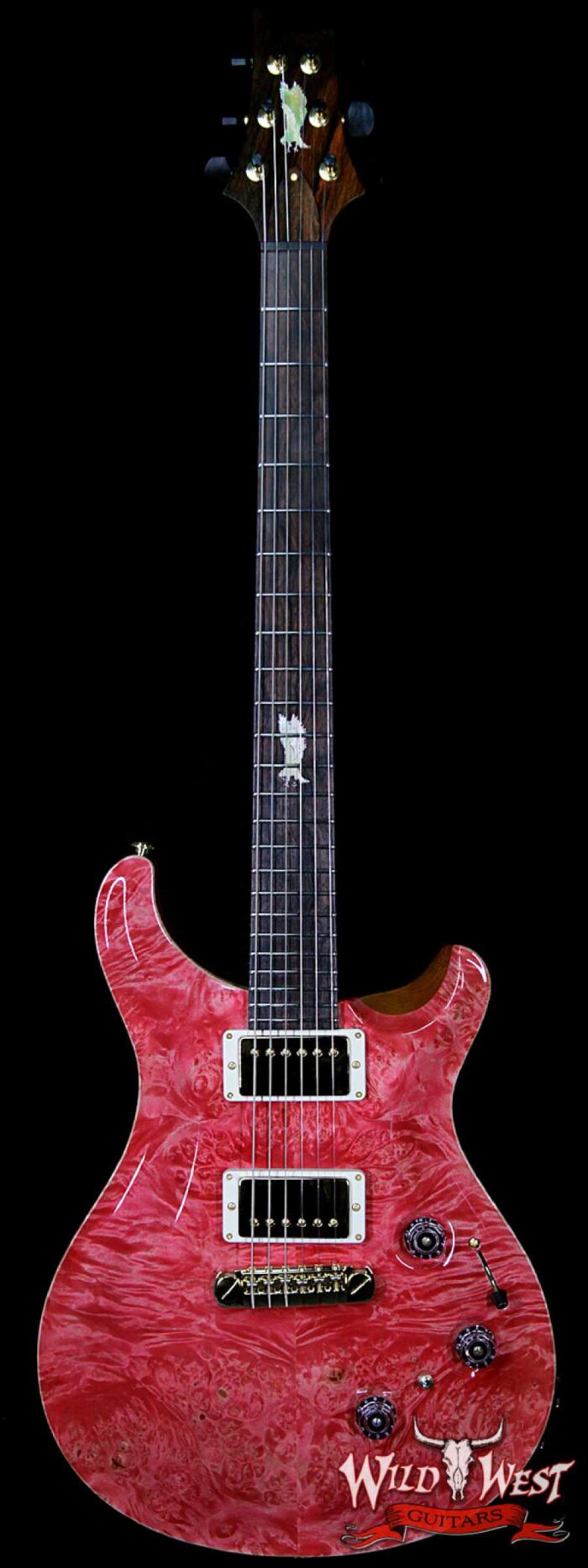 PRS Private Stock #8131 Custom 24 Piezo P24 Roasted Flame Maple Neck Brazilian Rosewood Board Bonnie Pink - Image 1