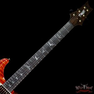 PRS Private Stock #8134 Hollowbody II Piezo Quilted Maple Top & Back Brazilian Rosewood Board Santana Orange - Image 8