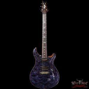 PRS Private Stock #8135 Custom 24 Stoptail Burl Maple Top Brazilian Rosewood Board Aqua Violet - Image 4