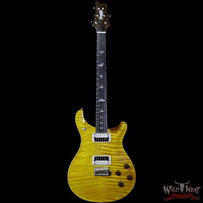 PRS Private Stock #8432 McCarty Trem Semi-Hollow in 25.5’’ Scale Brazilian Rosewood Fingerboard Flame Maple Neck Honey Gold - Image 3