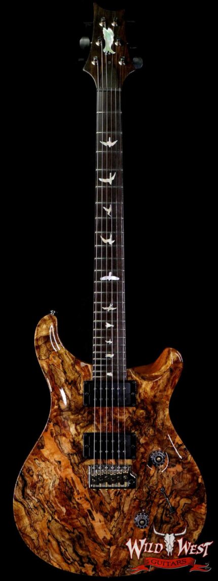 Paul Reed Smith Private Stock # 8481 Custom 24 Spalted Maple Top Roasted Flame Mahogany Neck African Blackwood Fingerboard Natural