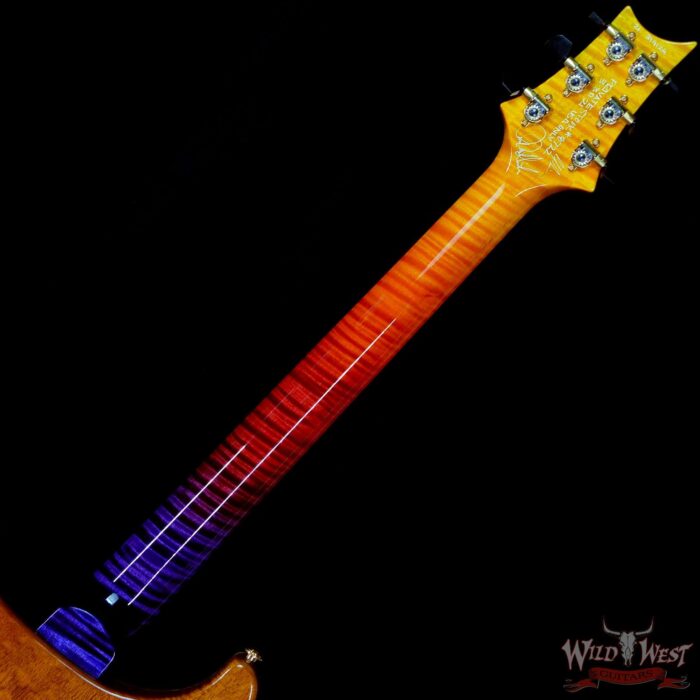 Paul Reed Smith PRS Private Stock # 8722 Quilt Top Custom 24 Piezo Semi-Hollow Stoptail Brazilian Rosewood Board Indian Ocean Sunset - Image 5