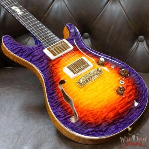 Paul Reed Smith PRS Private Stock # 8722 Quilt Top Custom 24 Piezo Semi-Hollow Stoptail Brazilian Rosewood Board Indian Ocean Sunset - Image 8