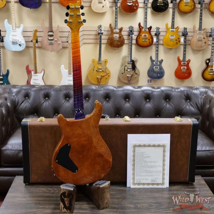 Paul Reed Smith PRS Private Stock # 8722 Quilt Top Custom 24 Piezo Semi-Hollow Stoptail Brazilian Rosewood Board Indian Ocean Sunset - Image 9