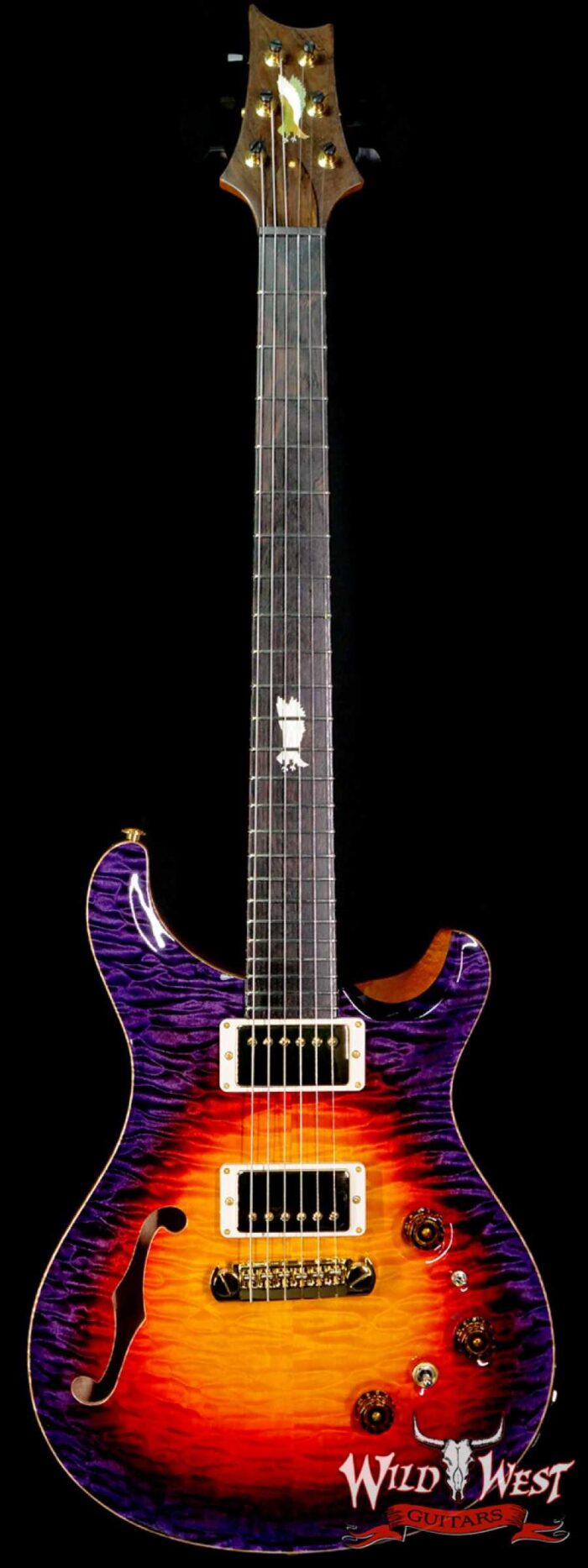 Paul Reed Smith PRS Private Stock # 8722 Quilt Top Custom 24 Piezo Semi-Hollow Stoptail Brazilian Rosewood Board Indian Ocean Sunset - Image 1