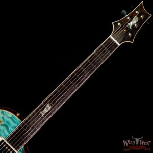 Paul Reed Smith PRS Private Stock # 8723 McCarty 594 Hollowbody II Piezo Singlecut Brazilian Rosewood Board Faded Turquoise - Image 4