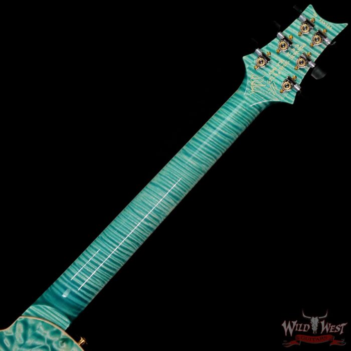 Paul Reed Smith PRS Private Stock # 8723 McCarty 594 Hollowbody II Piezo Singlecut Brazilian Rosewood Board Faded Turquoise - Image 5