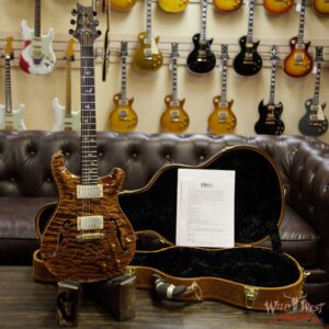 2005 PRS Private Stock #898 Hollowbody II Piezo 1-Piece Quilt Top Brazilian Rosewood Board Copperhead - Image 13