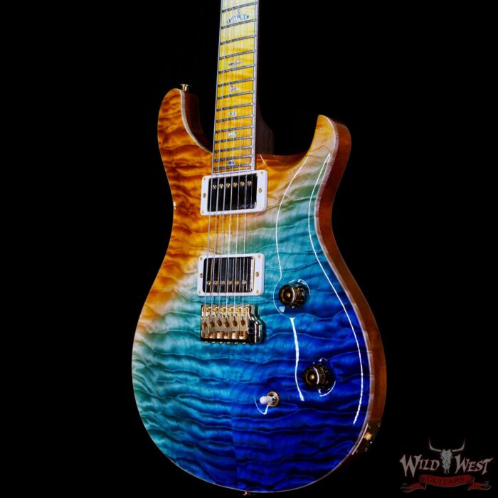 Paul Reed Smith PRS Private Stock # 9123 Quilt Top Custom 24 Brazilian Rosewood Neck Beach Cross Fade - Image 2
