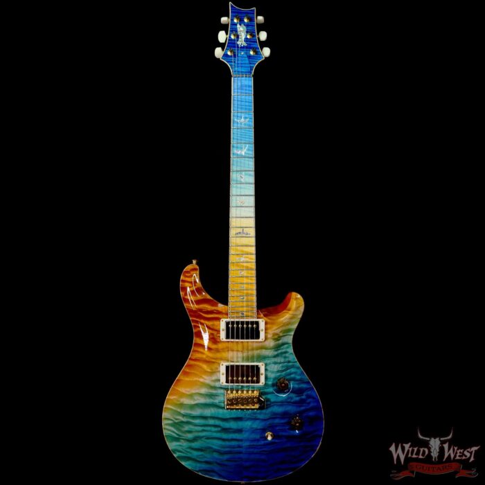Paul Reed Smith PRS Private Stock # 9123 Quilt Top Custom 24 Brazilian Rosewood Neck Beach Cross Fade - Image 3