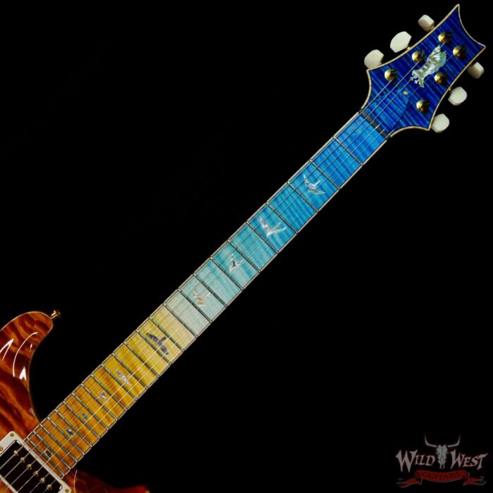 Paul Reed Smith PRS Private Stock # 9123 Quilt Top Custom 24 Brazilian Rosewood Neck Beach Cross Fade - Image 4