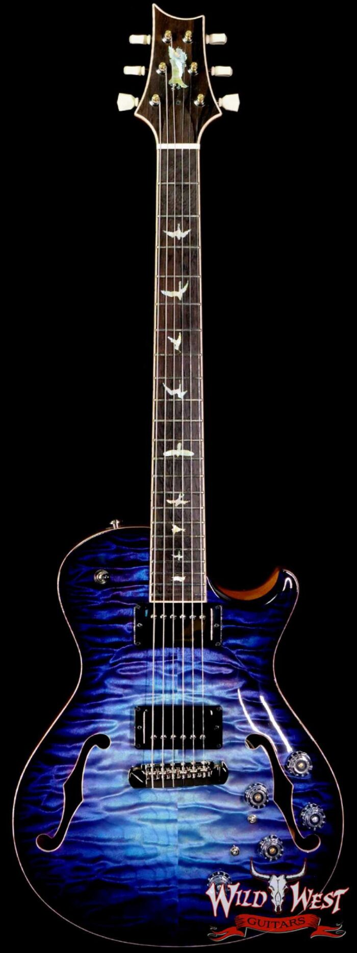 Paul Reed Smith PRS Private Stock # 9133 McCarty 594 Hollowbody I Piezo Brazilian Rosewood Board Aqua Violet Glow Smokeburst - Image 1