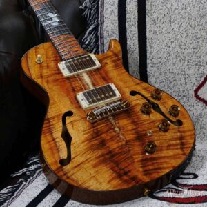 PRS Private Stock #9650 Koa Singlecut McCarty 594 Hollowbody II Piezo Winter Egrets Inlays Brazilian Rosewood Neck Natural - Image 8