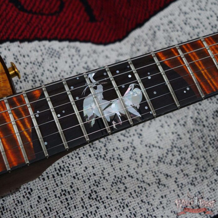 PRS Private Stock #9650 Koa Singlecut McCarty 594 Hollowbody II Piezo Winter Egrets Inlays Brazilian Rosewood Neck Natural - Image 9