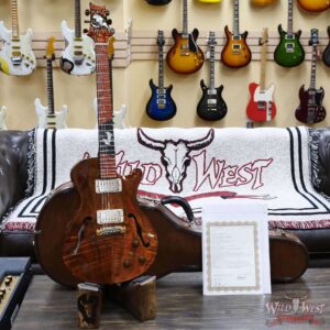 Paul Reed Smith PRS Private Stock #9651 Singlecut 594 Hollowbody II Piezo Koa Top Brazilian Rosewood Neck Winter Egrets - Image 6