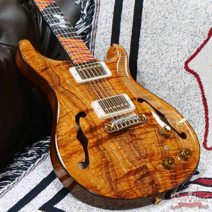 Paul Reed Smith PRS Private Stock #9671 McCarty 594 Hollowbody II Piezo Koa Top Brazilian Rosewood Neck Winter Egrets Inlay - Image 9