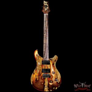 Paul Reed Smith PRS Private Stock #9776 Custom 24 Spalted Maple Top Natural with Smoked Copper Leaf - Image 3